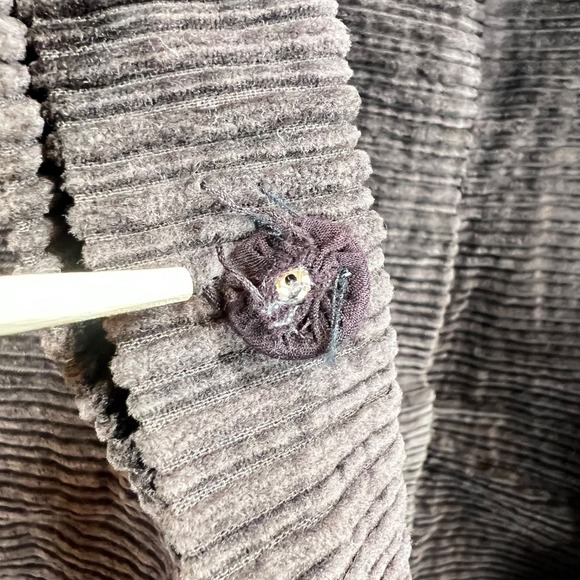 Eileen Fisher Brown Corduroy Hooded Snap Front Jacket Coat Women's‎ Size Medium - Picture 3 of 11